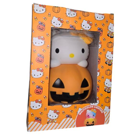 New Halloween Hello Kitty LED Light Up Pumpkin Aroma Fan by Sanrio - Picture 2 of 6